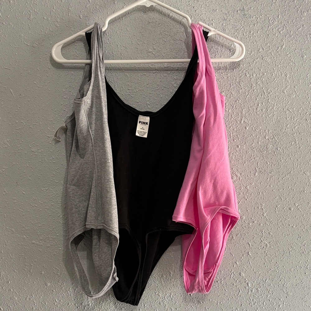 Black Grey and Pink Bodysuit